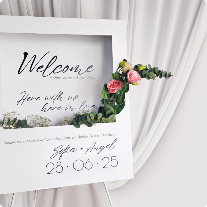 Welcome board